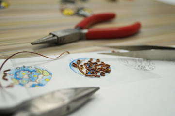  Jewelcrafting, Process of making a copper pendant with hot enamel