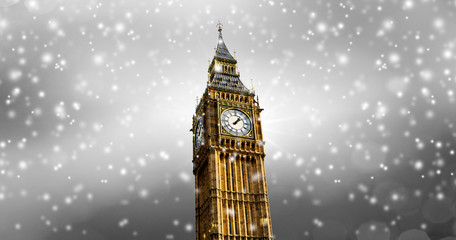 Schneefall in London
