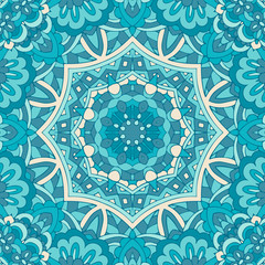 doodle abstract ornamental color illustration with stylized covering. winter background seamless vector pattern