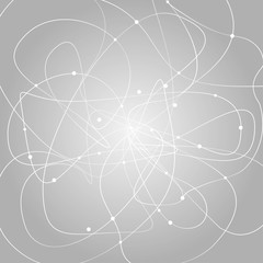 Creative abstract geometric background with glossy circles.