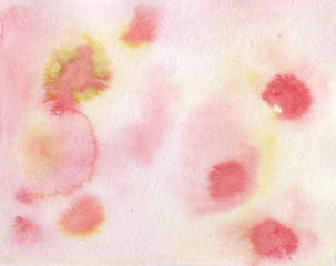 Fototapeta premium Watercolor background in warm colors