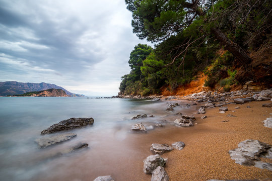 Sea ​​after sunset - Budva, Montenegro