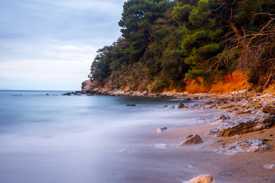 Sea ​​after sunset - Budva, Montenegro