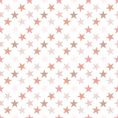 Seamless pattern with stars on white background. Vector illustration.