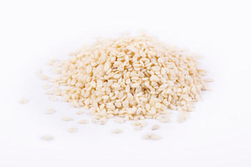 Sesame. Closeup of grains, background use.