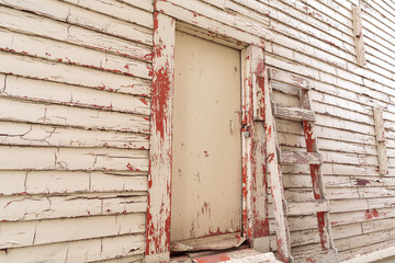 Fototapeta na wymiar old door on deserted building