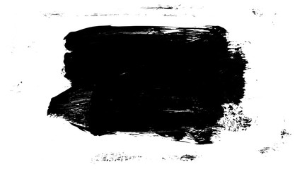 Brush stroke and texture. Smear brush on a white background.