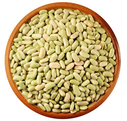 FLAGEOLET BEANS ON WHITE