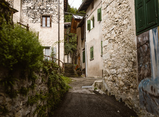 alley way in an old italian village