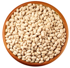 HARICOT BEANS ON WHITE