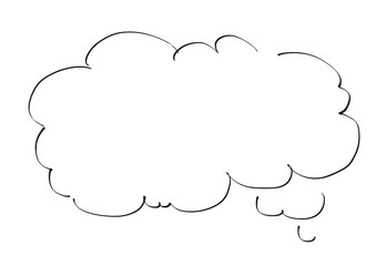 Infographic design white thought bubble drawing icon