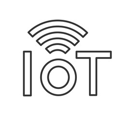 Internet of things linear icon