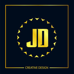 Initial Letter JD Logo Template Design Vector Illustration