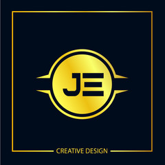 Initial Letter JE Logo Template Design Vector Illustration