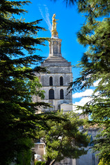 The Palais des Papes in the city of Avignon in Provence, France