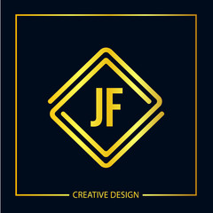 Initial Letter JF Logo Template Design Vector Illustration