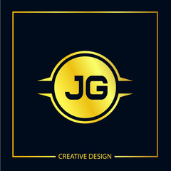 Initial Letter JG Logo Template Design Vector Illustration
