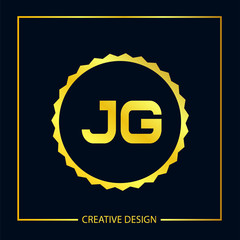 Initial Letter JG Logo Template Design Vector Illustration