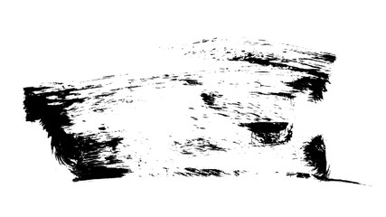 Brush stroke and texture. Smear brush on a white background.