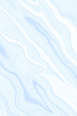 A wave pattern of white and blue. The background is turquoise with streaks and curved lines.