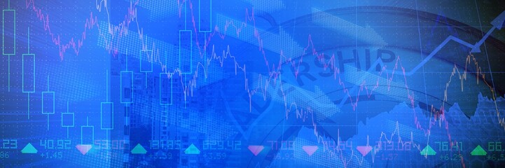 Composite image of leadership text with graphs and navigational