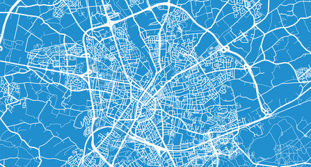Urban vector city map of Le Mans, France - obrazy, fototapety, plakaty