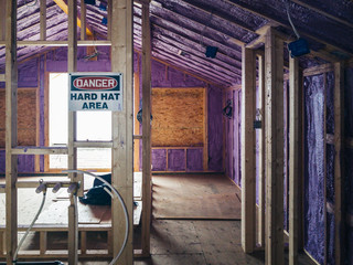 Home renovation - spray foam installation