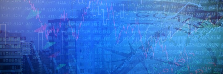 Composite image of goals text with graphs and navigational