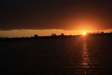 Naklejka premium Zachód słońca 3