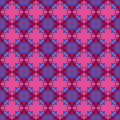 Decorative seamless pattern with mandala