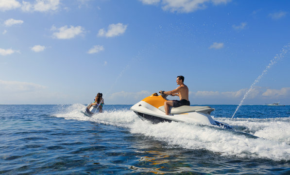 Friends on Jet-skies