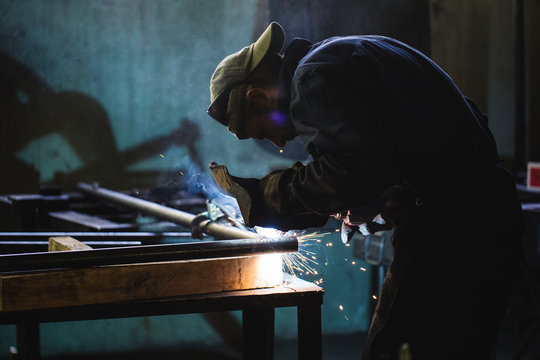 Welder At Work