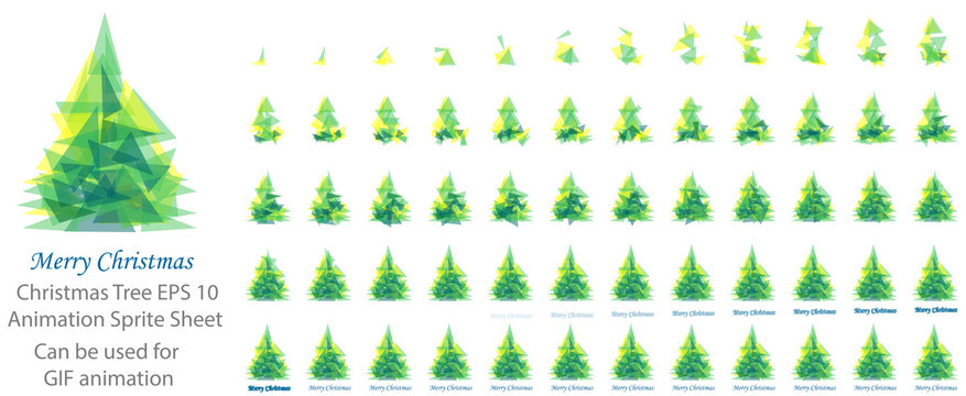 Christmas Santa Laughing and wishing animation sprite sheet, Can be used for GIF animation