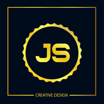 Initial Letter JS Logo Template Design Vector Illustration