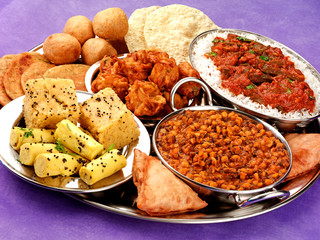 SELECTION OF INDIAN FOODS