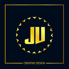 Initial Letter JV Logo Template Design Vector Illustration