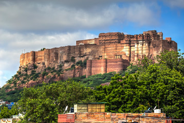 Mehrangarh Fort in Jodhpur, India