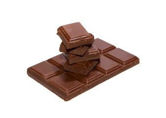 chocolate isolated on white background