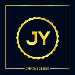 Initial Letter JY Logo Template Design Vector Illustration