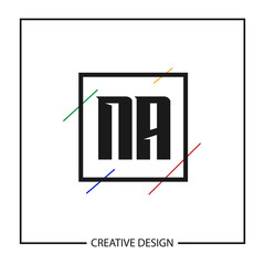 Initial Letter NA Logo Template Design Vector Illustration