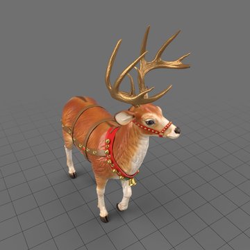 Reindeer statue standing 2