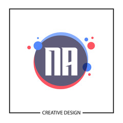Initial Letter NA Logo Template Design Vector Illustration