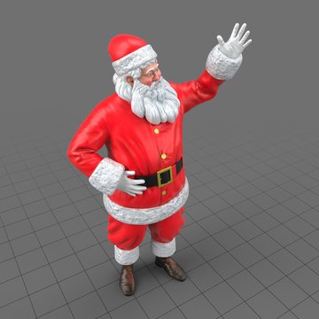 Santa Claus figure waving