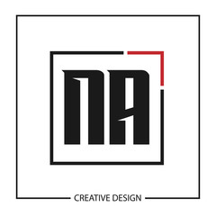 Initial Letter NA Logo Template Design Vector Illustration