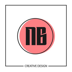 Initial Letter NB Logo Template Design Vector Illustration