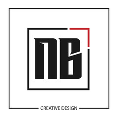 Initial Letter NB Logo Template Design Vector Illustration