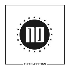 Initial Letter ND Logo Template Design Vector Illustration