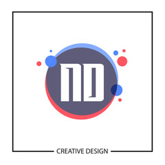 Initial Letter ND Logo Template Design Vector Illustration