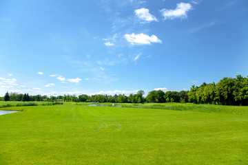 sunset on the golf course