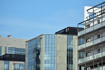 Exterior of a modern office building